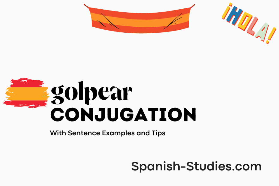 spanish conjugation of golpear
