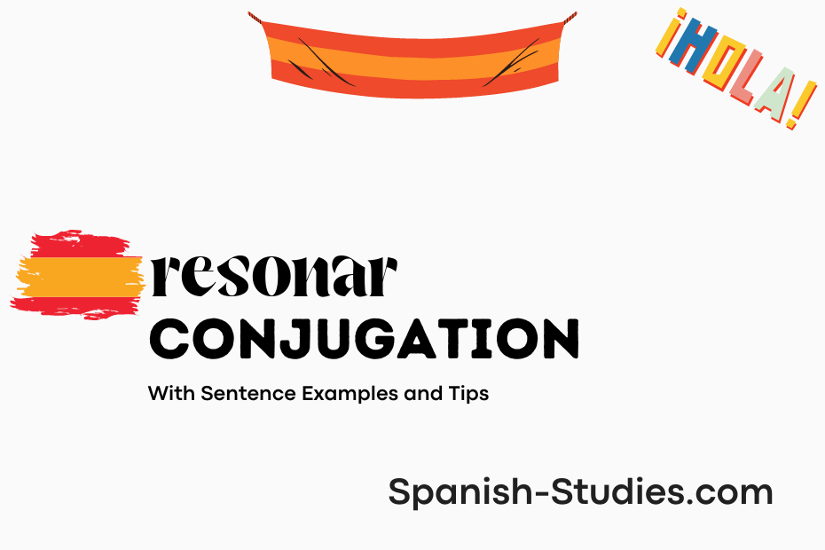spanish conjugation of resonar