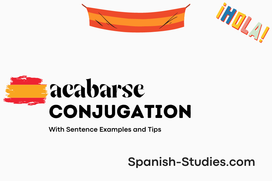 spanish conjugation of acabarse