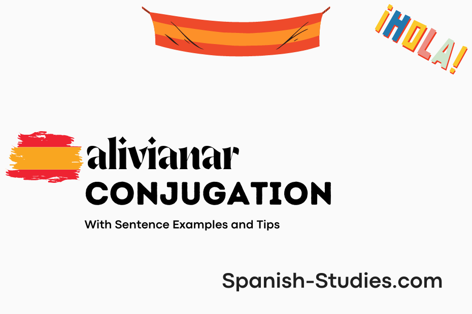 spanish conjugation of alivianar