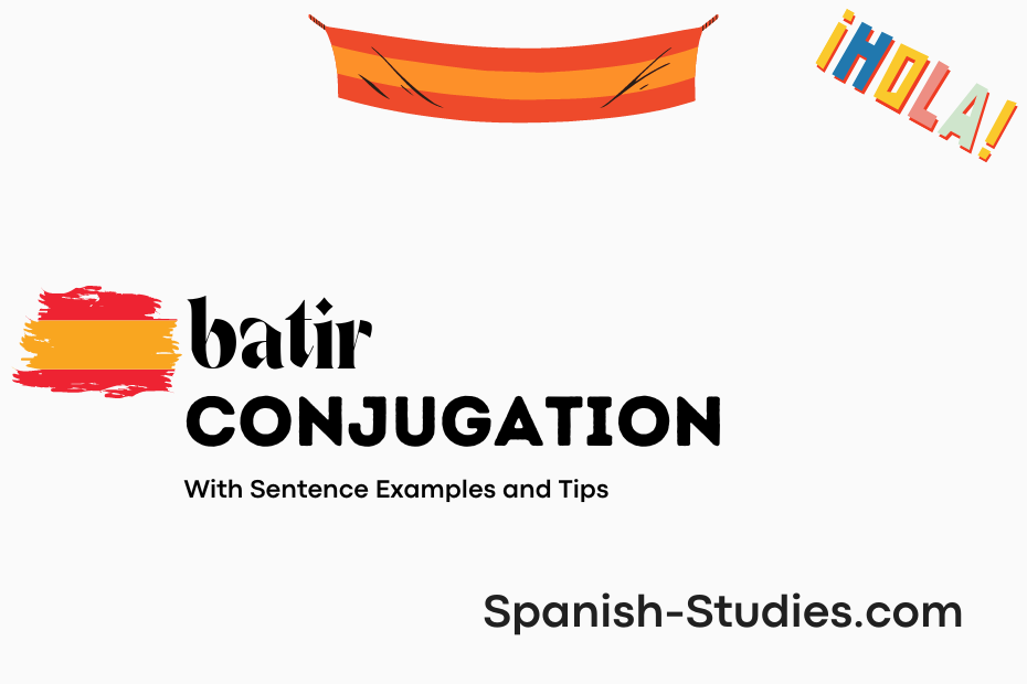spanish conjugation of batir