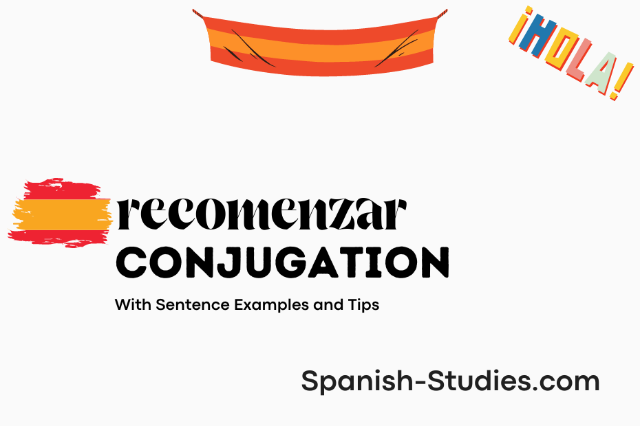 spanish conjugation of recomenzar